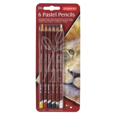 Набір олівців пастельних Pastel Pencils, у блістері, 6 шт, DERWENT