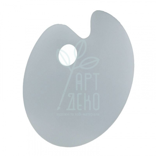 Палітра акрилова, овальна, прозора, 25х15 см, Art Nation