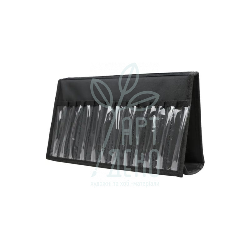 Пенал-планшет для маркерів тканинний Graph'it, чорний, 24 шт, Oz International