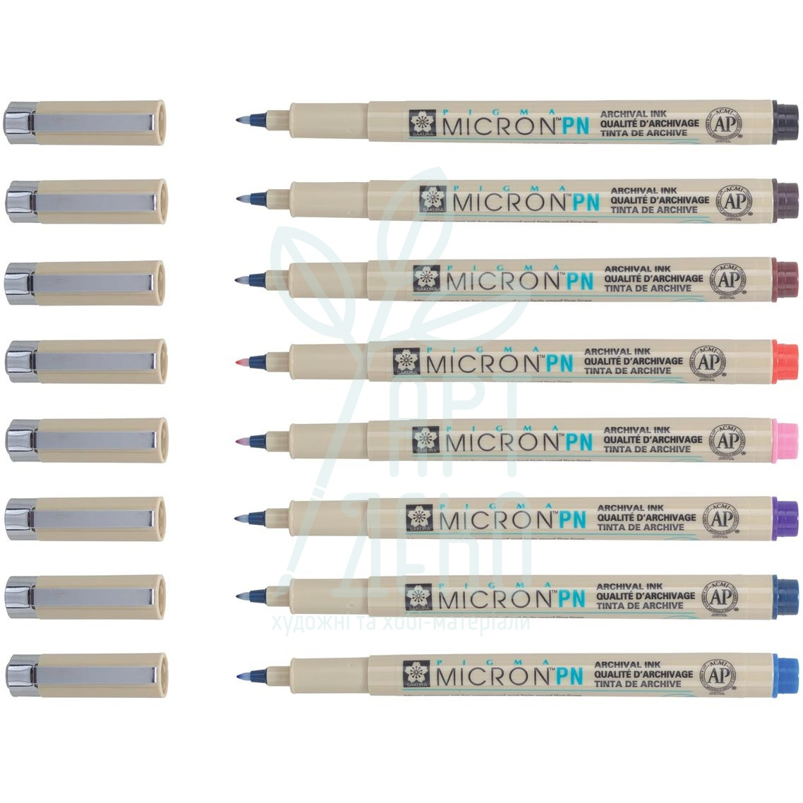 Набір лайнерів-ручок Pigma Micron PN, 8 шт, Sakura