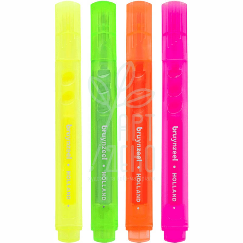 Набір маркерів Highlighter Neon, 4 кол., Bruynzeel