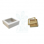 Коробка подарункова з віконцем "Баварія", 18x18x6 см, Україна