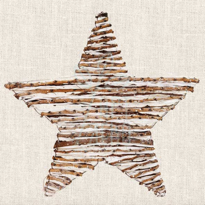 Серветка для декупажу "Wooden Star", 33х33 см, Нідерланди