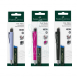 Набір олівець механічний Poly Matic, 0,7 мм, асорті кольорів, + грифель, Faber-Castell