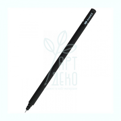 Ручка гелева Ultraline, 0,28 мм, чорна, Axent