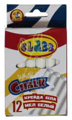 Набір крейди Chalk, біла, 12 шт, Class