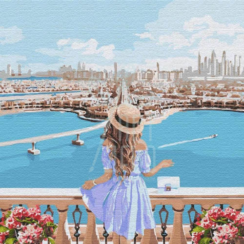 Набір для розпису за номерами "Милуючись краєвидами", 40х40 см, Ідейка