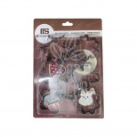 Набір катерів металевих "Floral", 16,5х24 см, 8 шт, Китай