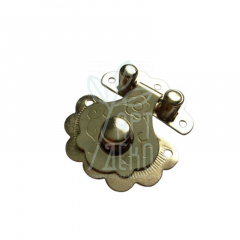 Замок для шкатулки, золото, 32х38 мм, Китай