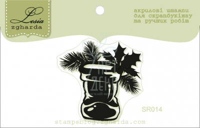 Штамп силіконовий "Чобіток", 3,4х3,3 см, Україна