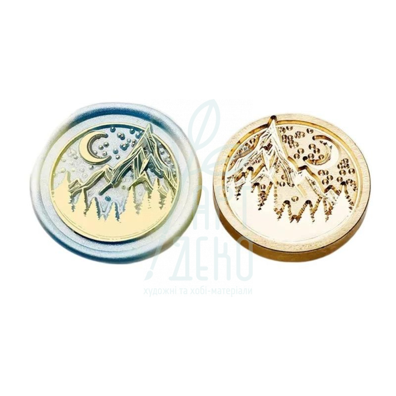 Насадка для сургучної печатки "Гори", 3 см, Китай