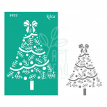 Трафарет багаторазовий самоклеючий Елементи та написи, №3053, серія "Новий рік",13х20см, ROSA Talent