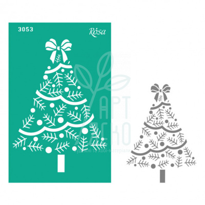 Трафарет багаторазовий самоклеючий Елементи та написи, №3053, серія "Новий рік",13х20см, ROSA Talent Трафарет багаторазовий самоклеючий Елементи та написи, №3053, серія "Новий рік",13х20см, ROSA Talent