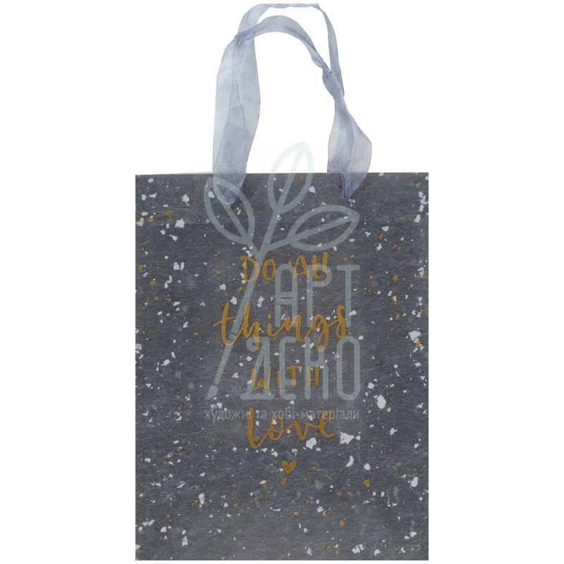 Пакет подарунковий пластиковий "Shade Gray", 25х19 см, Axent