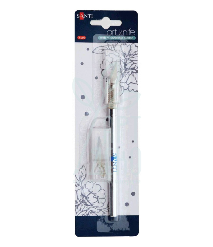 Ніж макетний для дизайнерських робіт, + 3 леза., Santi