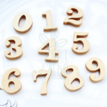Цифри "0 - 9" вільха, висота 8-9 см, Україна