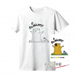 Набір футболка-розмальовка "Be Cappy", бавовна 100%, розмір XS, ROSA Talent