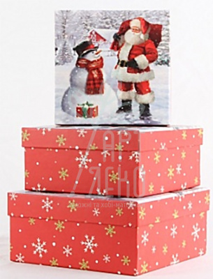 Коробка декоративна "Санта з подарунками", Україна