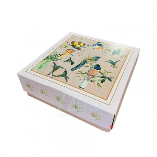 Коробка подарункова "Птахи", 30х30х8 см, Україна