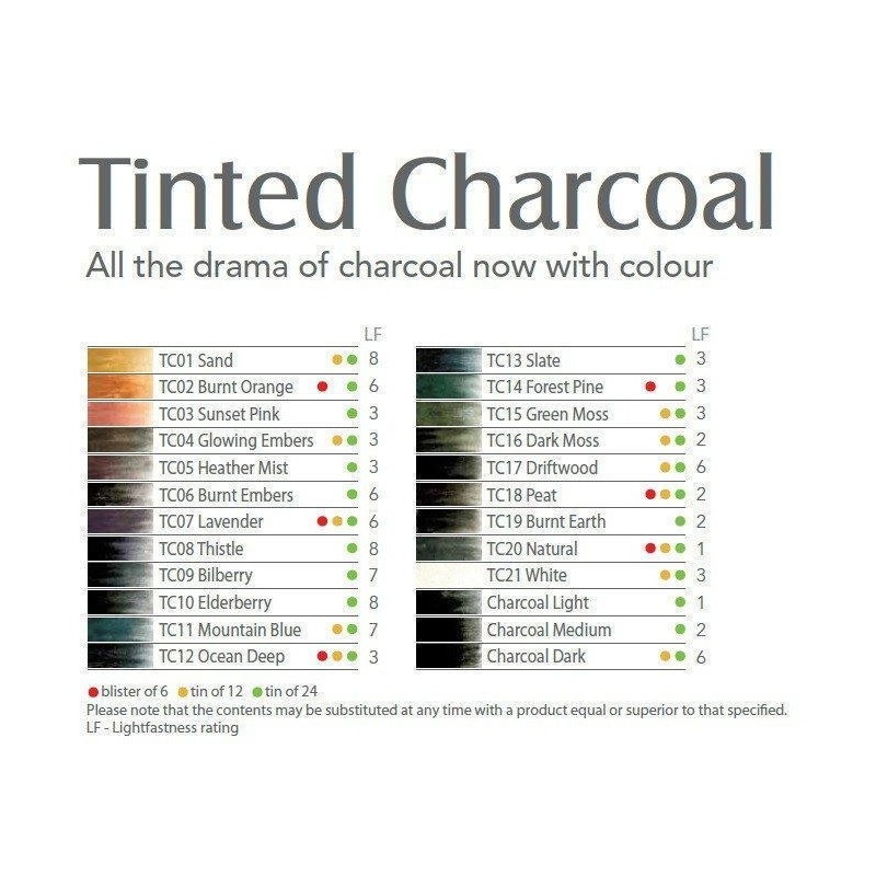 Олівець вугільний Tinted Charcoal, DERWENT