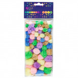 Набір помпонів Mix Pastel, 78 шт., DPCraft