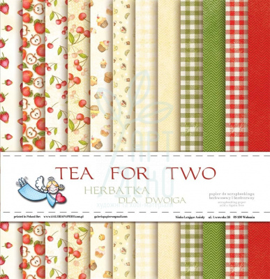 Набір паперу для скрапбукінгу "Чай для двох", 15x15, Galeria Papieru