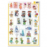 Декупажна карта Decoupage Mini Snoesjes №.4, Marianne Designs