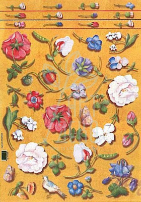 Декупажна карта "Квіти", 50х70 см, Maimeri