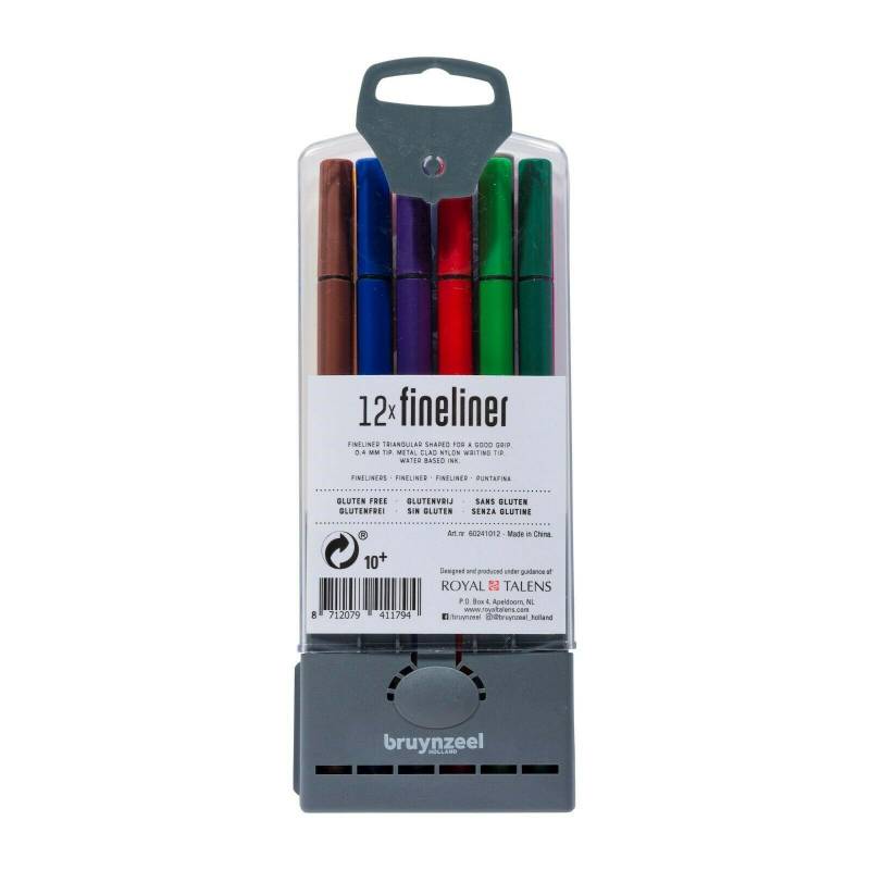 Набір лайнерів Fineliners, 12 шт., Bruynzeel