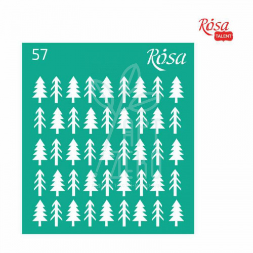 Трафарет самоклеючий №57, серія "Новий рік", 9х10 см, ROSA Talent