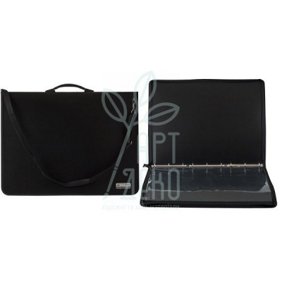 Папка-портфель пластикова Professional, А1 (59,4х84,1 см), чорна, Buromax