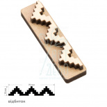 Штамп для вибійки №6, серія "Геометрія", 7,5х1,5 см, ROSA Talent