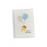 Листівка з конвертом "Happy birthday", Вінні Пух, 10,5х14,8 см, Україна