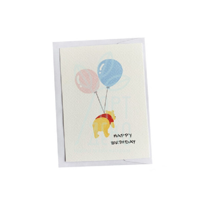 Листівка з конвертом "Happy birthday", Вінні Пух, 10,5х14,8 см, Україна