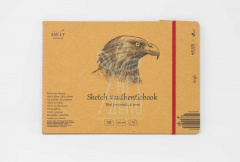 Альбом для ескізів AUTHENTIC Kraft, 24,5х17,6 см, 90 г/м2, 24 л., SMILTAINIS Альбом для ескізів AUTHENTIC Kraft, 24,5х17,6 см, 90 г/м2, 24 л., SMILTAINIS
