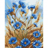 Набір для розпису за номерами "Волошки", 40х50 см, ArtCraft 