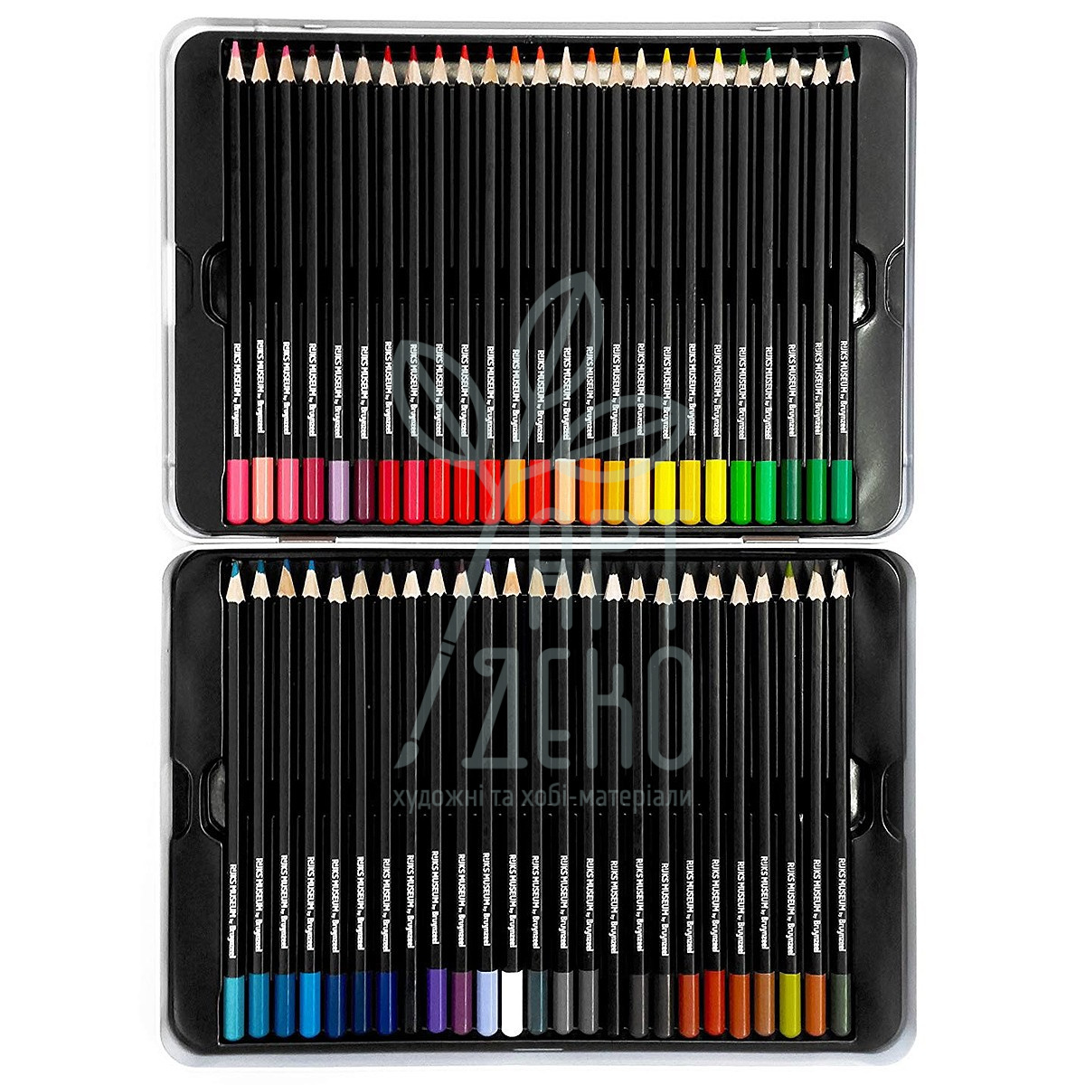 Набір олівців кольорових DUTCH MASTERS Рембрандт"Нічна варта", в металевій коробці, 50 шт, Bruynzeel