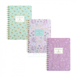 Блокнот Turnowsky Morning Dew, спіраль, А5 (14,8х21 см), клітинка, ...