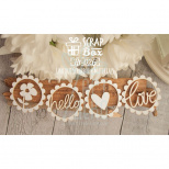 Набір чипбордів "З любов'ю", Скрапбокс