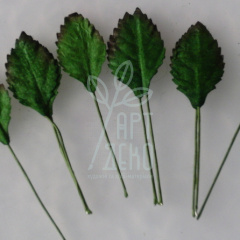 Листя паперове Троянда, зелене, 2,5 см, 10 шт., Тайланд