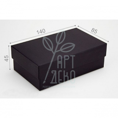 Коробка декоративна "Медіум", 14х8,5х4,5 см, чорна, Україна