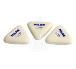 Гумка 428, трикутна, 51х46х13 мм, біла, Milan