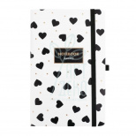 Книга записна Partner Black&White, 12,5х19,5 см, клітинка, 96 л., Axent