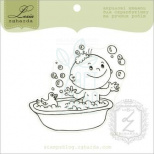 Штамп силіконовий "Хлопчик купається у ванні", 6,3х5,6 см, Україна