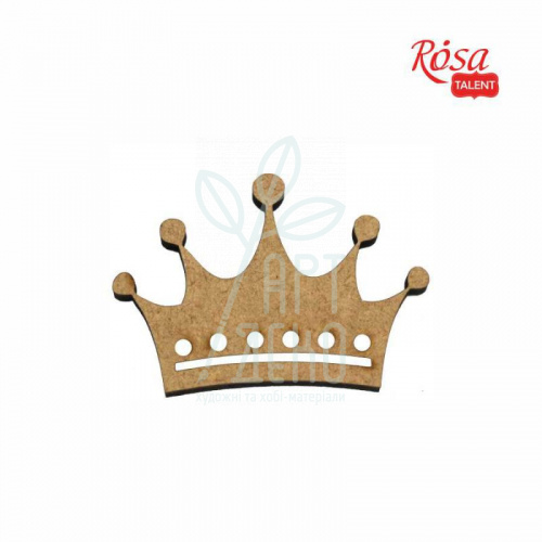 Міні-заготовка "Корона", МДФ, 4,7х3,2 см, 10 шт., ROSA Talent