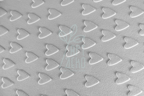Папір текстурований тиснений "Серця 3", білий, 13х18 см, Україна