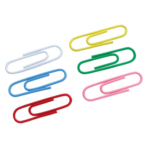 Скріпки кольорові, 28 мм, 100 шт., Axent