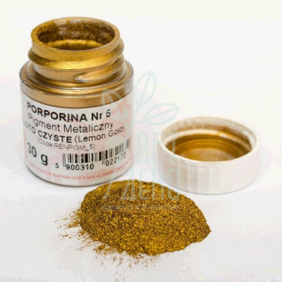 Порошок для затирання тріщин Porporina №5, Чисте золото, 30 г, Renesans