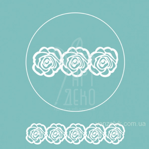 Чипборд "Бордюр 18", Вензелик