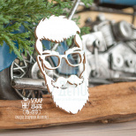 Чипборд "Хіпстер" в окулярах", Скрапбокс